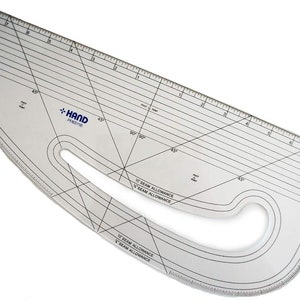 HAND ® 6511B Imperial Pattern Marking Ruler - Hard Plastic