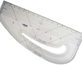 HAND ® 6511B Imperial Pattern Marking Ruler - Hard Plastic