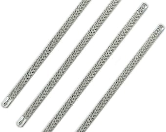 XGNG Kit 120 Pezzi Tappi Terminali In Silicone Per Ossa Di Corsetto | 6 Mm Punte Per Disossamento Cucito Fai Da Te In Poliestere Nero