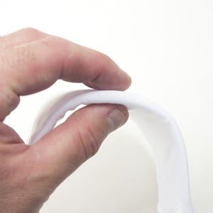 2 Pairs of Extra Thin Lightweight White Foam Polyester Shoulder Pads