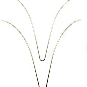 7" Large Curved Body Form Shaped V Wires for Bras, Corsets and Dresses 17.5cmH x 19.5cmW - 2 Pieces