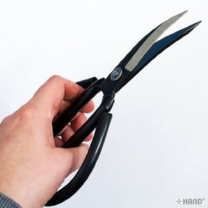 Ciseaux de coupe de détail en cuir robustes à tête incurvée pointue et précise professionnelle