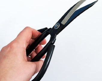 Professional Precise Pointed Curved Head Heavy Duty Leather Detail Cutting Scissors