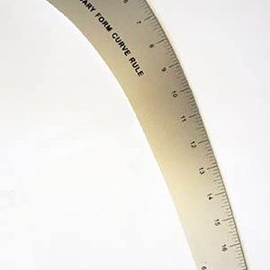 6218A Righello curvo a forma variabile imperiale, alluminio, 18 pollici