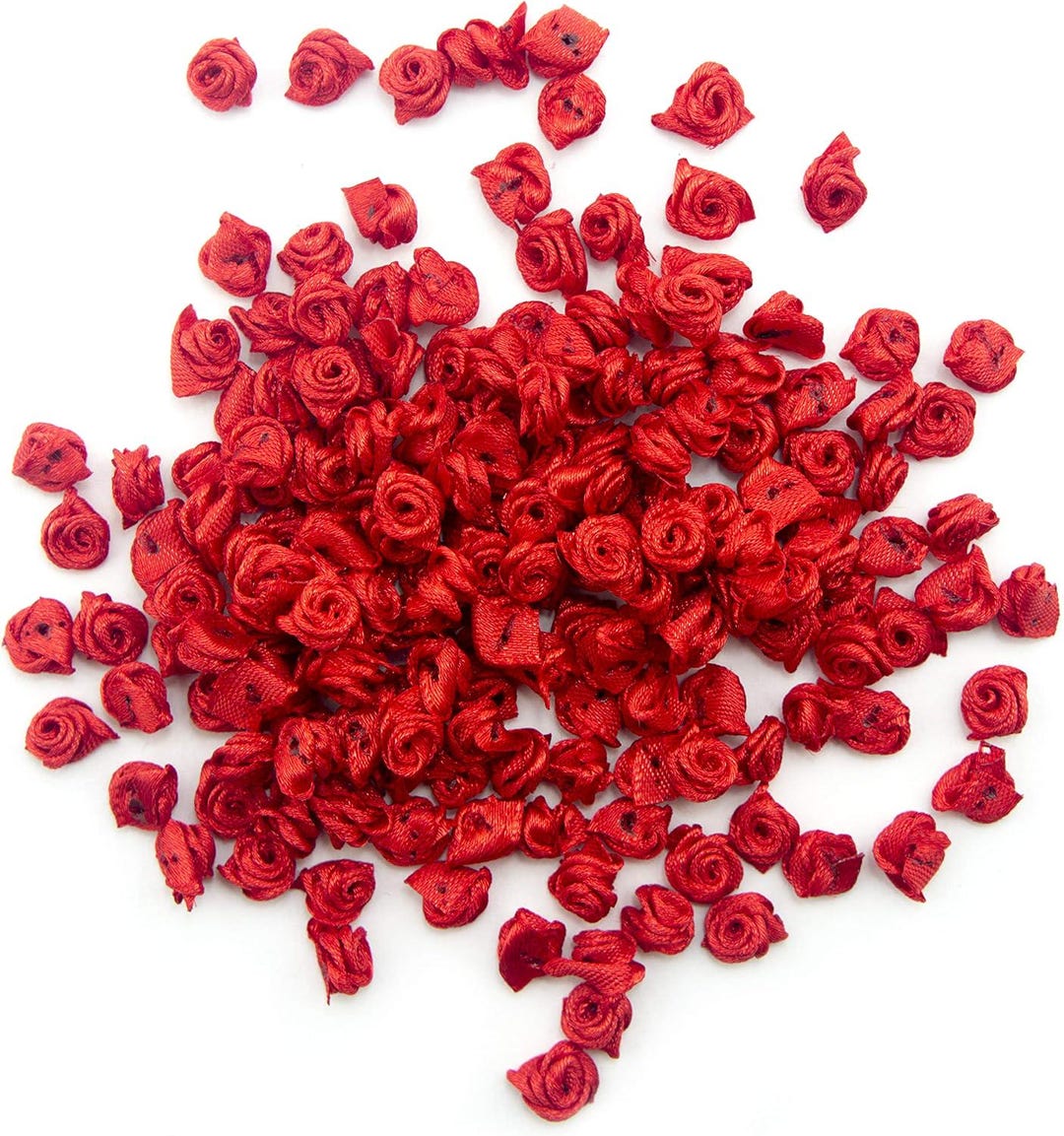 Tiny Roses Flower Ribbon Sew on Trims, Embellishments Size 8 Mm Pack of ...