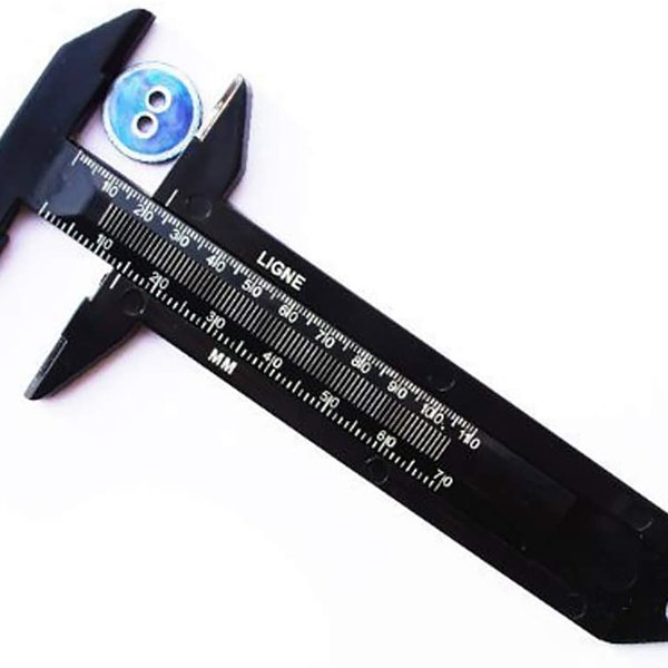 HAND Black Button Measurer mm ligne