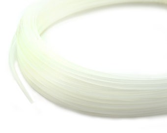 Ridged Nylon Plastic Continuous Boning - 5 mm W x 1.5mm Thickness x 10 meters L - for Corsetry & Undergarment Design