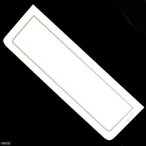 HAND ® NO.18 Tarjetas de encabezado de muestra de tela blanca 20x7 cm, 691 g - Paquete de 70 tarjetas