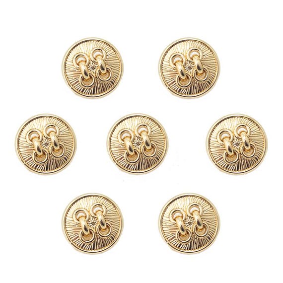 5 stuks vintage goud dames knopen voor kleding decoratie