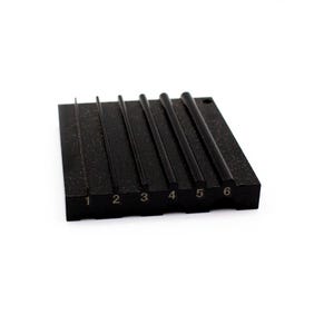 Style B Steel Leather Edge Bevelers Sharpen Grinding, measuring 50x45mm Ideal for Leather Crafting - 6mm Wide Rounded Sides (Black)