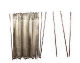 Pack of Approx 30 Pcs Easy to Thread Hand Sewing Needles 6cm/2.4"
