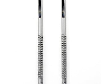 2 punzones redondos de acero de 1,5 mm para bolsos, cinturones, zapatos, botas y todo tipo de artesanías de cuero.