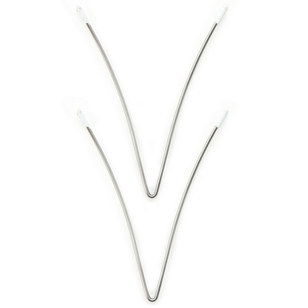 2 Pieces 4.5" Curved Body Form Shaped Metal V Wires for Bras, Corsets and Dresses - 11.5 cm x 8.8 cm