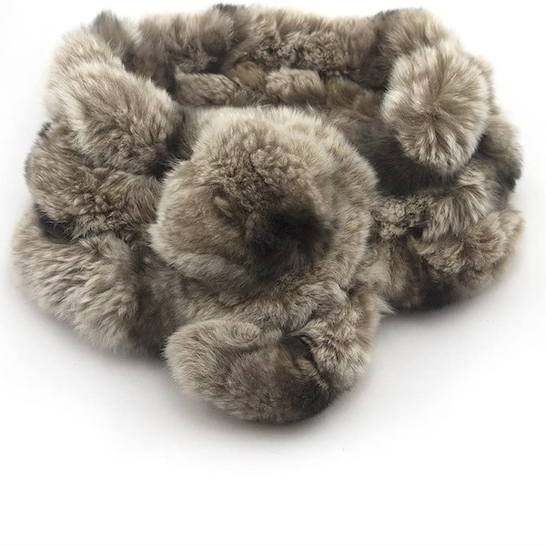 Luxurious Soft Rabbit Fur Scarf 65cmL