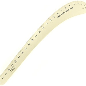 6224A Righello curvo a forma variabile, in alluminio, 24 pollici
