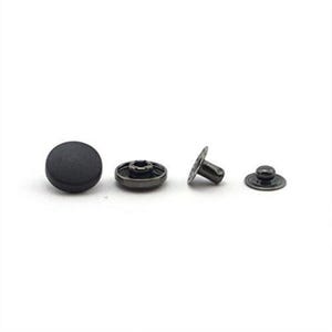 HAND Druckknöpfe PSPB01 4 Teilige Schwarze Kunststoff Oberseite 15mm Dunkel Kupfer Druckknöpfe - 20 Stück