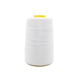 4 Plys Extra Strong Large Spool of White Eco Friendly Synthetic Fiber Thread for Bag Stitcher Machine - 1KG Approx 4000 Metres