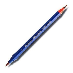 STAEDTLER Mars Graphic 3000 Duo - Doppelseitiger Grafikmarker - 2er Pack