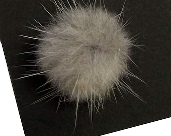 GRIJZE decoratieve Mink kleine Pom Pom Trims 2,5 cm Diameter - Pack van 10
