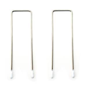 2 Pieces 3.7&quot; Professional Grade Metal Square Bra Corset Lingerie Wires Length 9.5 cm x Width 3 cm
