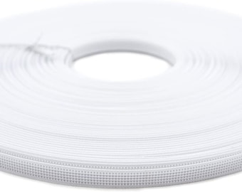 A Roll of “Sew –in” Rigid Boning, Thin, White - 6mm Width, 50 Meters