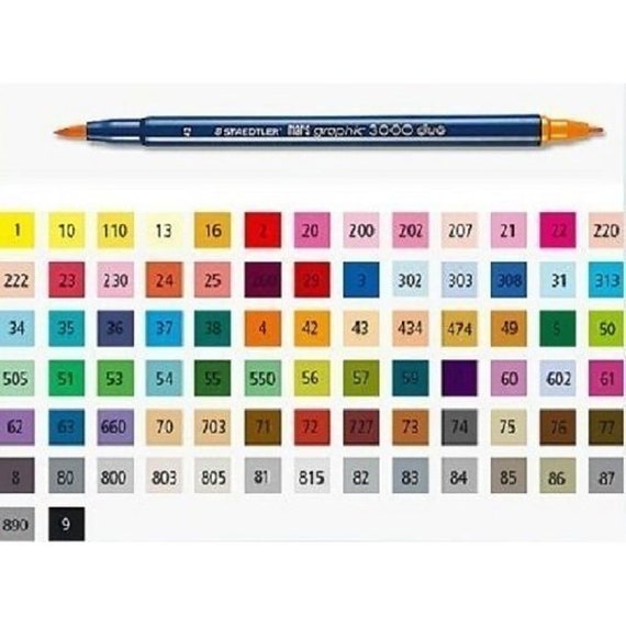 レア　STAEDLER ステッドラー Mars graphic 3000 アート STAEDTLER Mars Graphic 3000 Duo- Double Side Graphic Marker - Pack