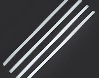 4 piezas de deshuesado de metal blanco para corsetería - 10 mm de ancho x 35 cm de largo