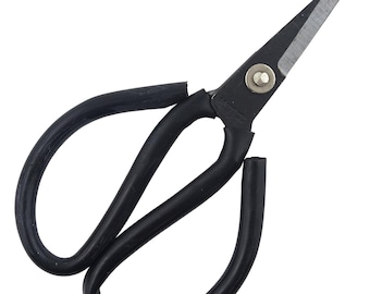 Small Heavy Duty Fabric / Garden / Wire Scissors, Black, 6.5" (16.5 cm)
