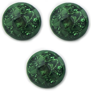 No.06 Green Luxurious Fashion Crystal Buttons 16 mm Diameter - Pack of 3