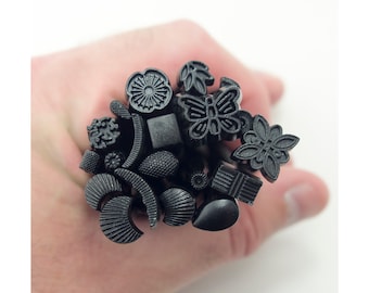 Ensemble de 20 Styles d'outils artisanaux de sculpture du cuir en acier, poinçons de timbres