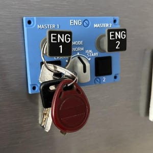 Magneetsleutelhouder Motorstartpaneel Airbus A320 ENG STARTPANEEL Motorpaneel cockpit Magnetische sleutelhouder Cadeau voor piloot Cockpit Bedieningspaneel