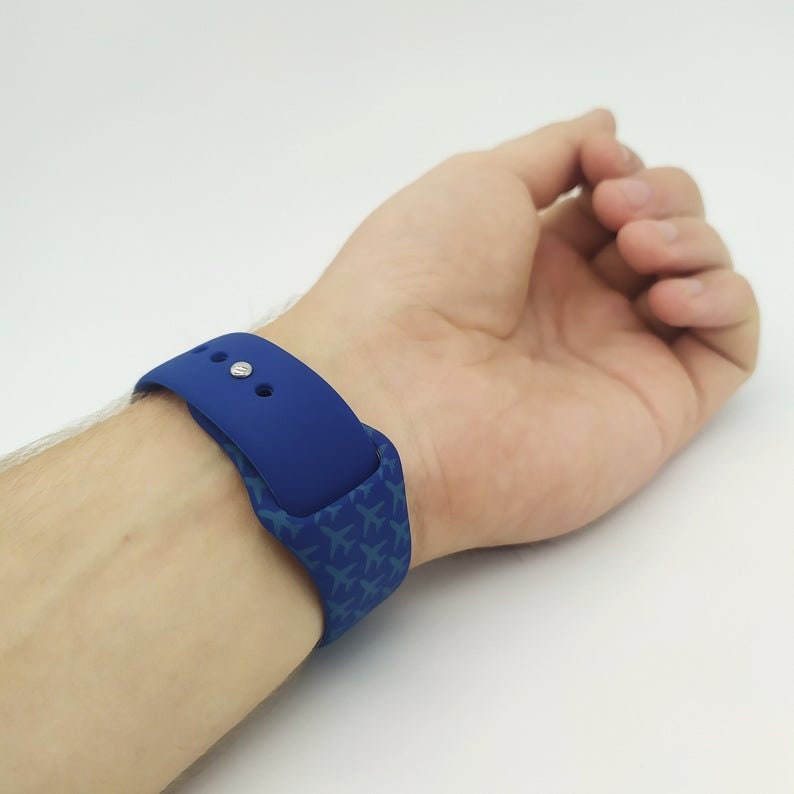 Aviation Band for Apple Watch 3840mm, 4244 Mm, Gift for Pilot, Best