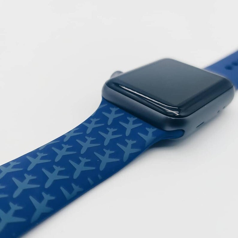 Aviation Band for Apple Watch 3840mm, 4244 Mm, Gift for Pilot, Best