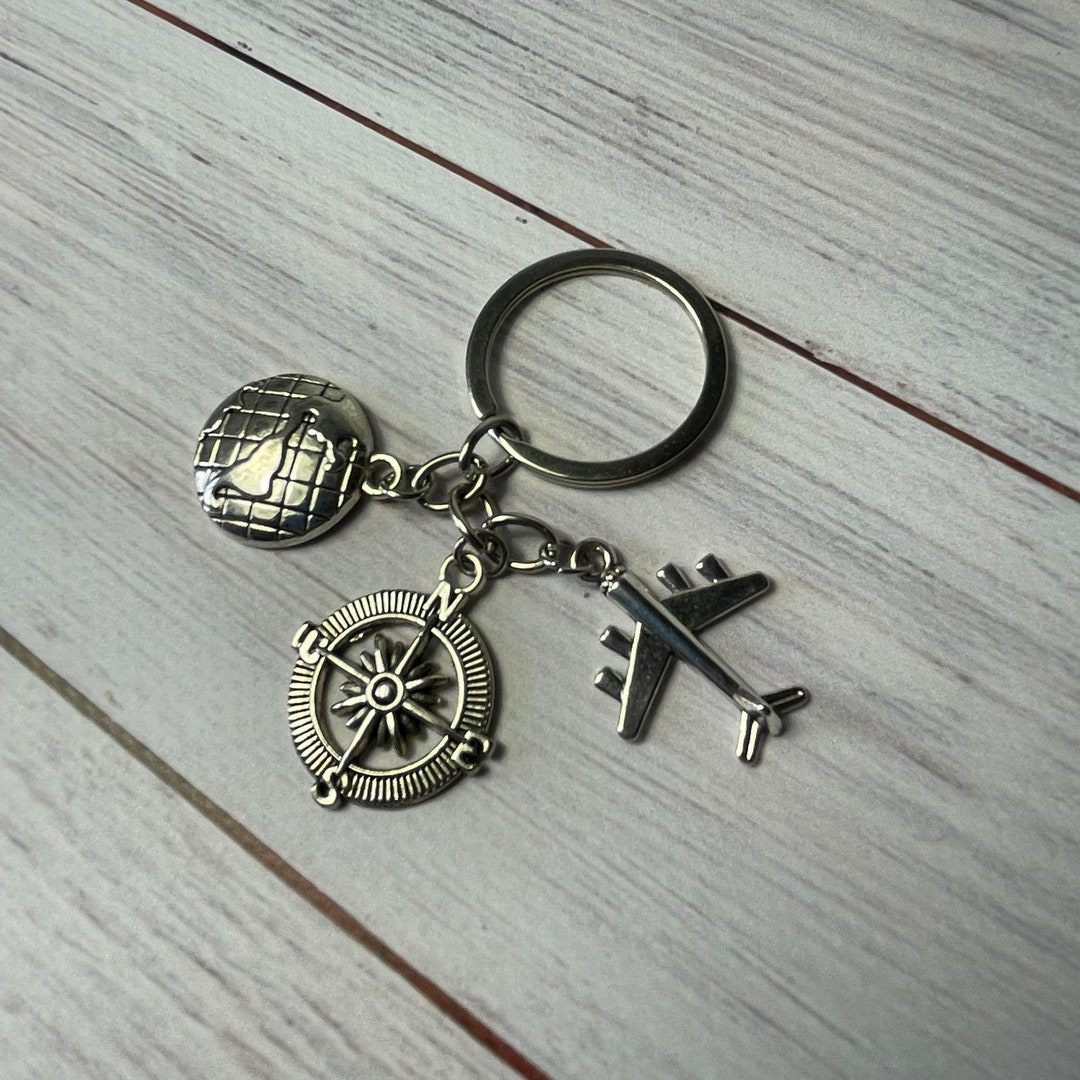 Fly Icon Keychain Metal Keychain With Airplanes Keychain With Plane Metal Tag - Etsy