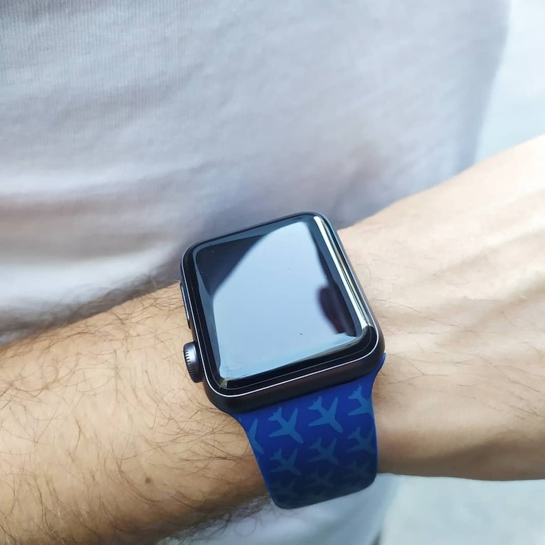 Aviation Band for Apple Watch 3840mm, 4244 Mm, Gift for Pilot, Best