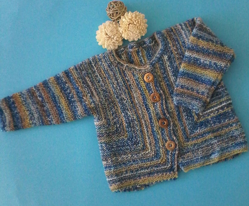 trousers and socks--Gr. Baby set--jacket 6268--hand knitted--woolAlpaca--color bluenatural--