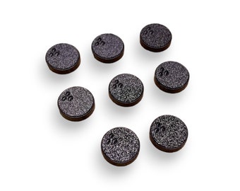 Bowling Balls acrylic laser cut cabochon (Shown in Black Glitter)(You Pick Color) 8 pcs Lot Please see description for Details