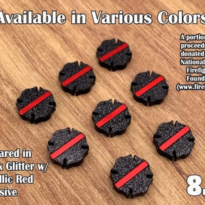 Fallen Firefighter Cross Support (A2:3) acrylic laser cut cabochon ( You Pick Colors) 8 pcs Lot Please See Description