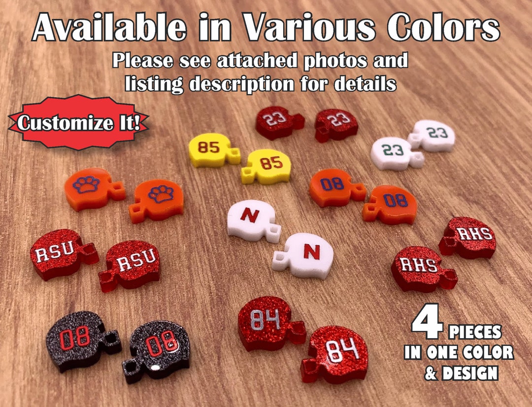 Customize Your Football Helmets A212 3 Numbers or Letters MAX, or Image Silhouetteyou Pick