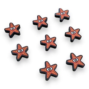 Starfish (A2:17) (Printed) acrylic laser cut cabochon  8 pcs/Lot Please see description for more Info