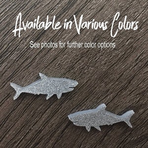 Sharks acrylic laser cut cabochon ( You Pick Color) 8 pcs Lot Please see description for Important Information on this Listing