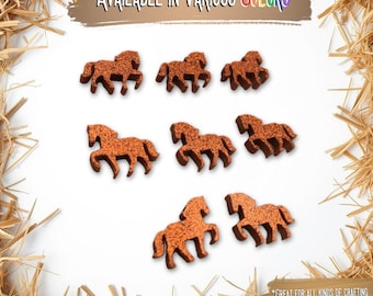Horse acrylic laser cut cabochon ( You Pick Color) 8 pcs Lot Please see description for Important Information on this Listing
