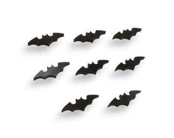 Bats acrylic laser cut cabochon (Shown in Black Solid) (You Pick Color) 8 pcs / Lot Please see description for Information