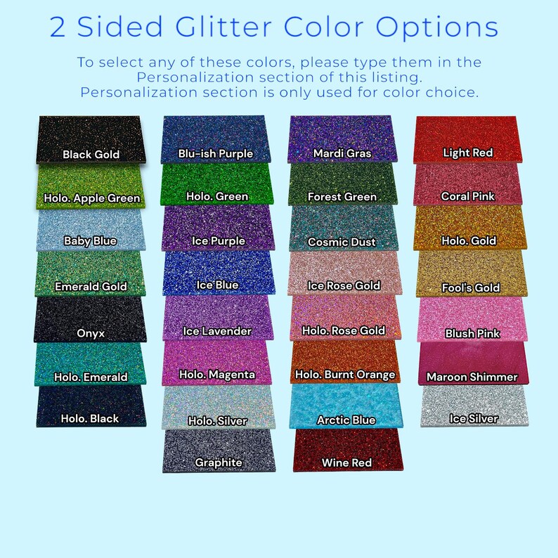 a group of different colors of glitter paper