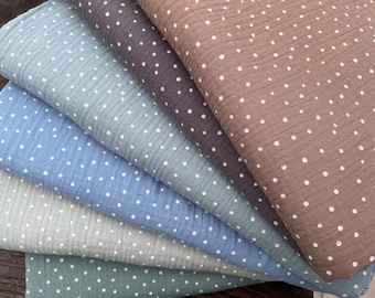 ORGANIC muslin blanket double gauze sheet bedspread summer blanket dots