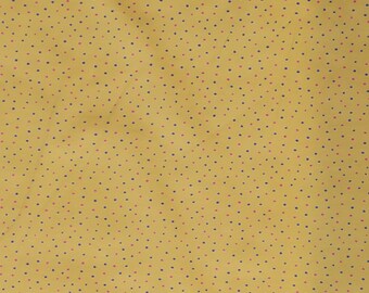 Jersey cotton jersey ocher with polka dots