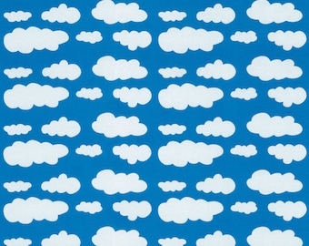 Jersey Cotton Jersey Clouds blue