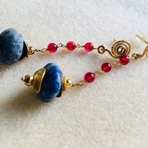 Lapis lazuli earrings on sale at a special price