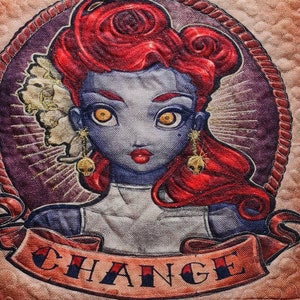 Change altar cloth/wallhanging/ textile art/ divination cloth/ tarot cloth
