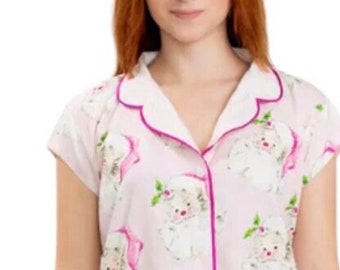 Jolly Santa Capri Pajama Set
